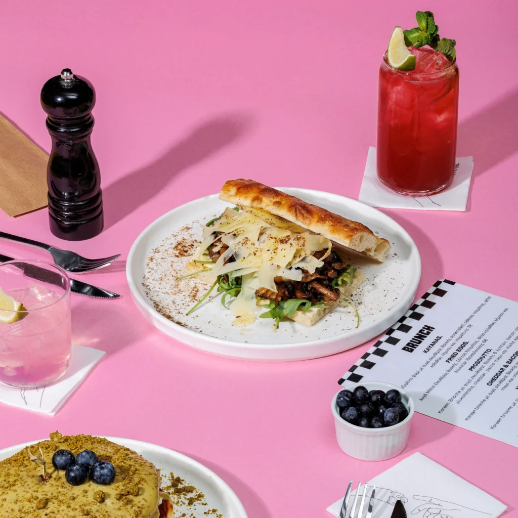 brunch with sandwich